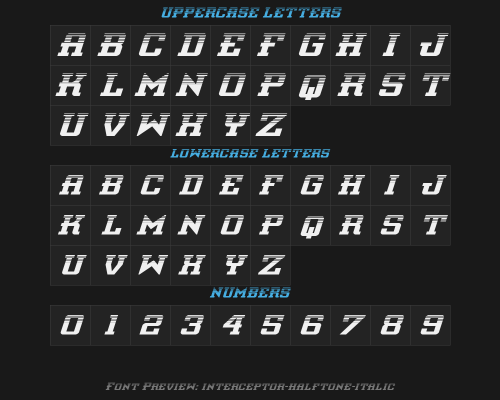 interceptor-halftone-italicPreview