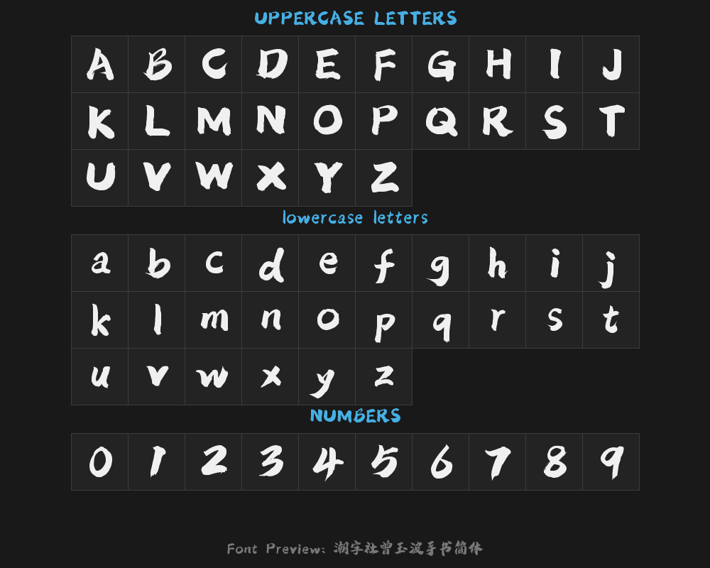 Written in simplified Chinese by Zeng Yubo of Chaozi SocietyPreview