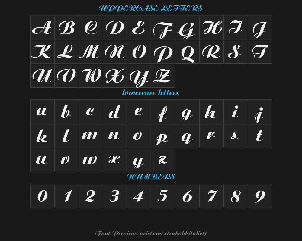 ariston-extrabold-italic(2)Preview