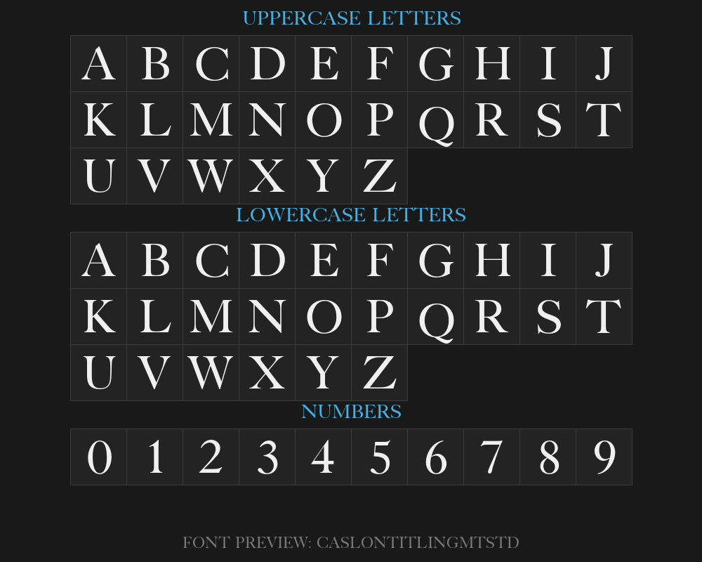 caslontitlingmtstdPreview