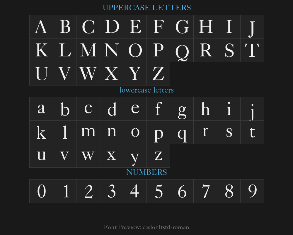 caslon540ltstd-romanPreview