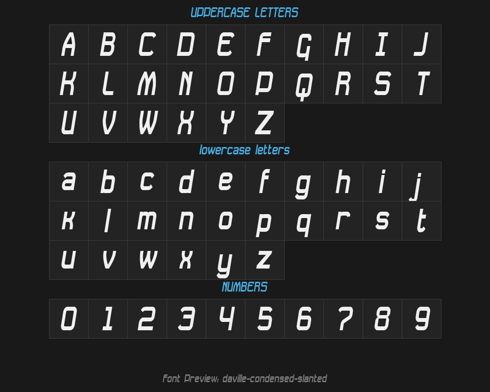 daville-condensed-slantedPreview