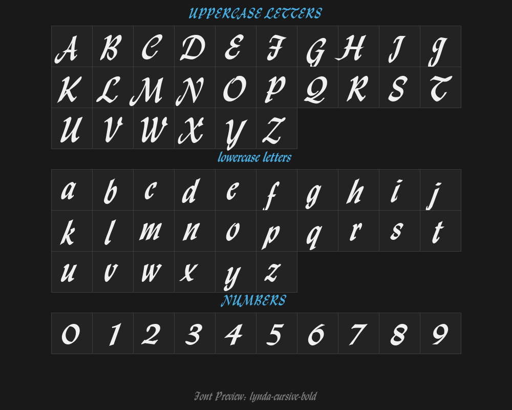 lynda-cursive-boldPreview
