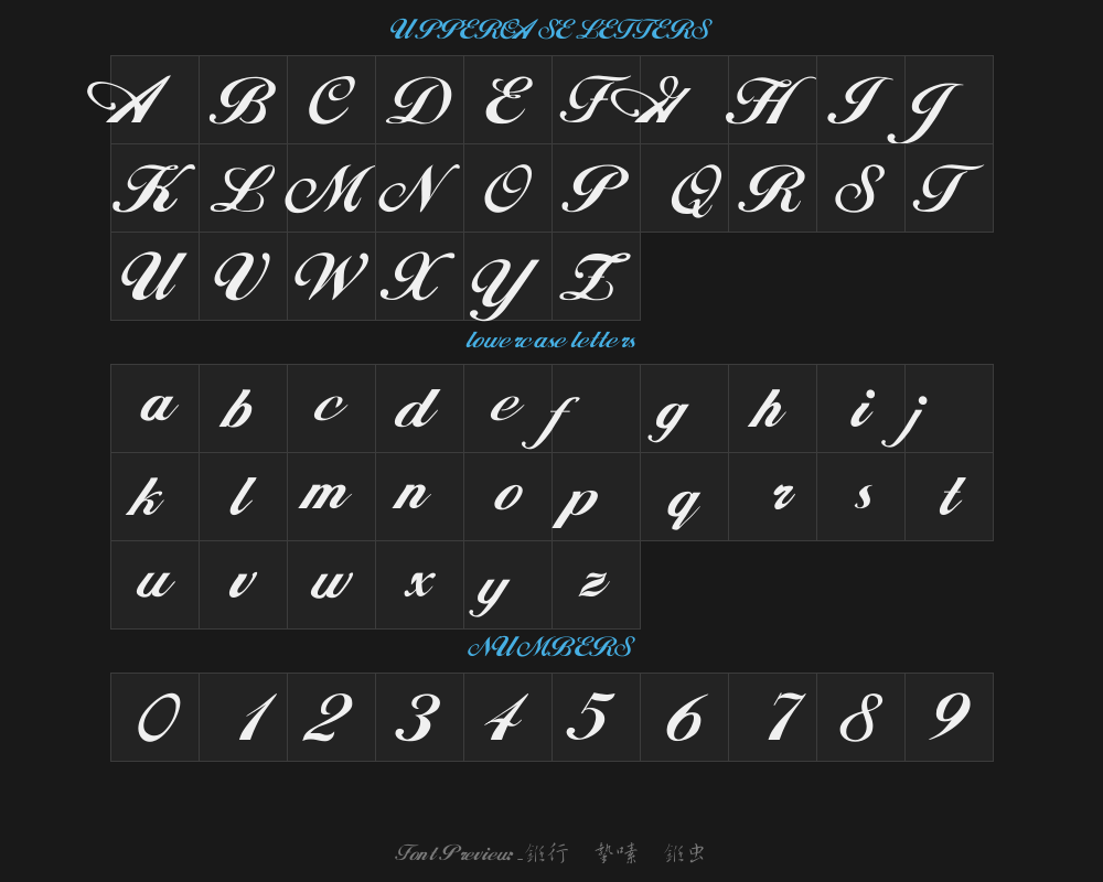 4290_ Calligraphic Running scriptPreview