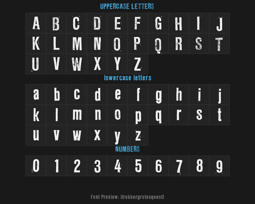 llrubbergrotesqueotfPreview