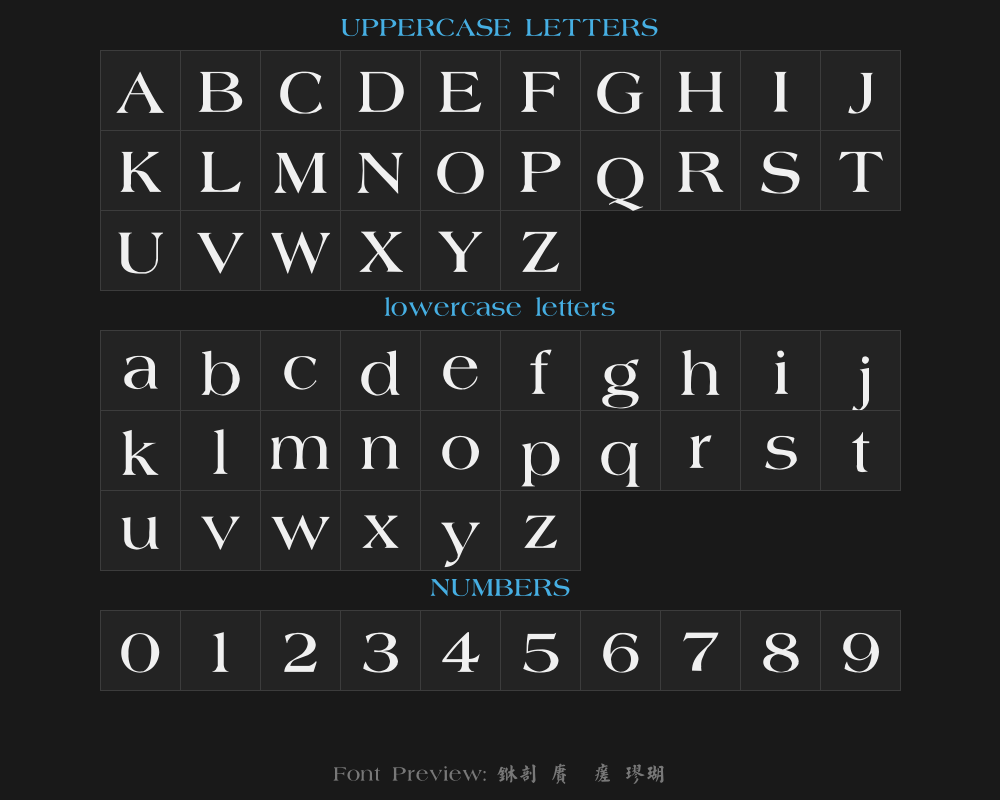 Chinese Dragon Hair Regular ScriptPreview