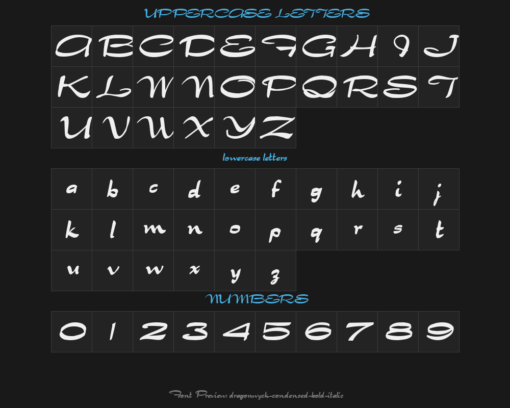 dragonwyck-condensed-bold-italicPreview image