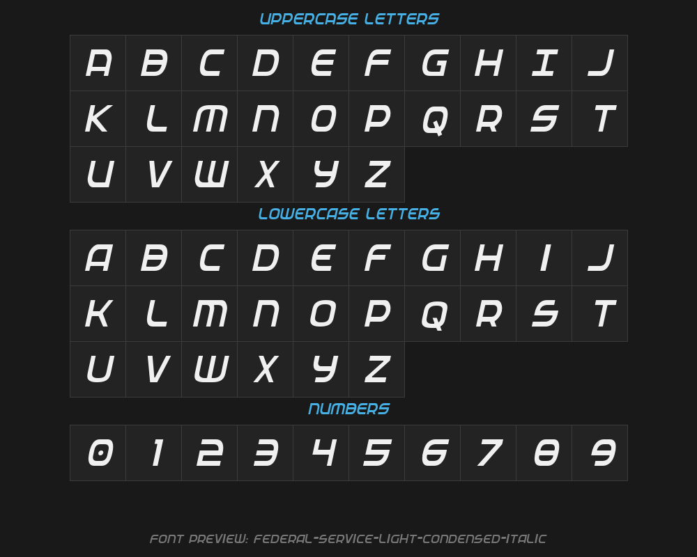 federal-service-light-condensed-italicPreview image