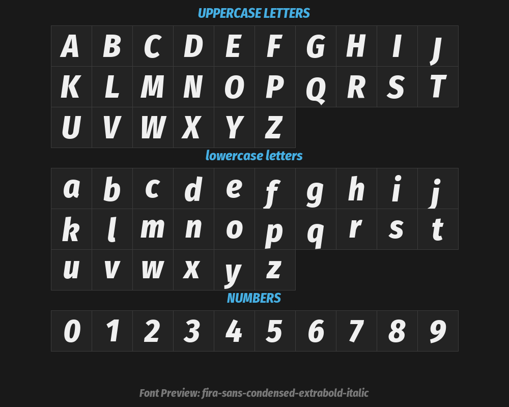 fira-sans-condensed-extrabold-italicPreview