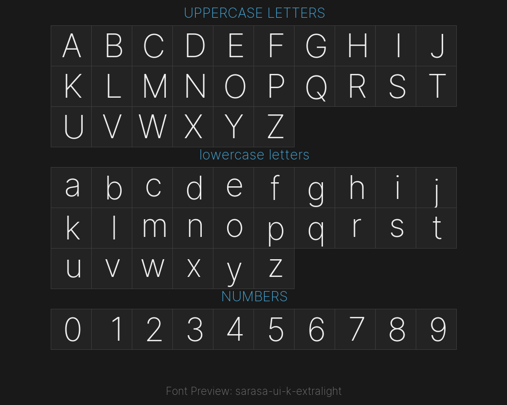 sarasa-ui-k-extralightPreview