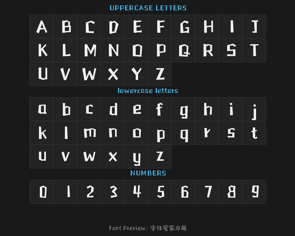 Font Manager Fang MengPreview