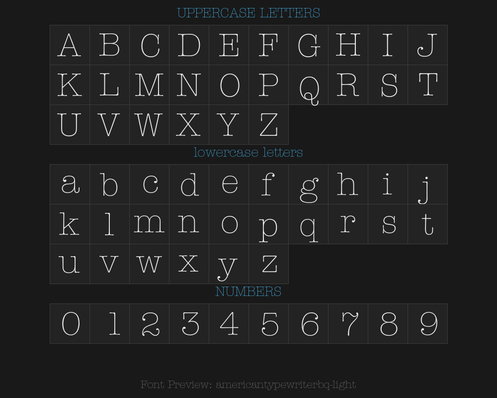 americantypewriterbq-lightPreview