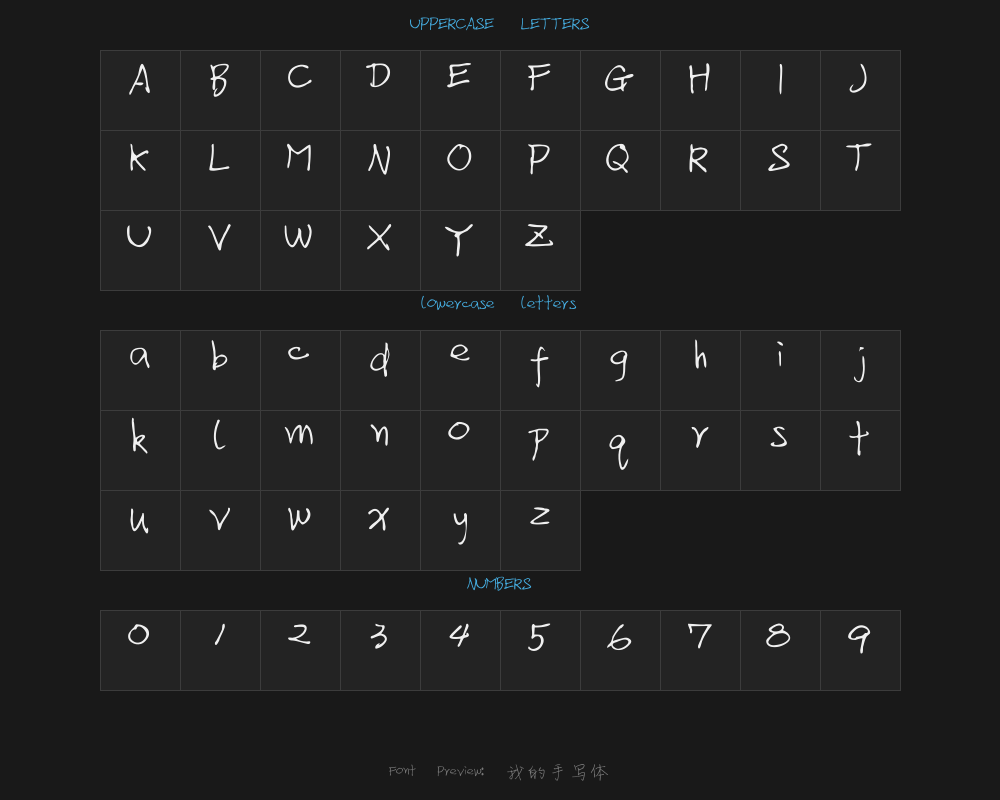My handwritingPreview