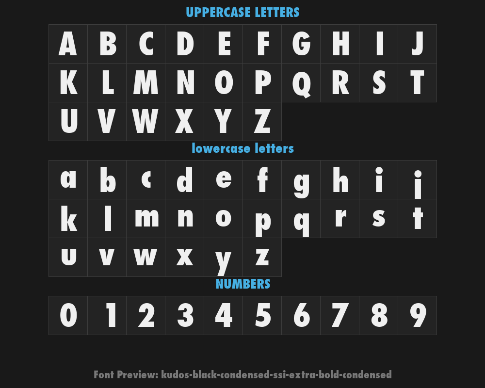kudos-black-condensed-ssi-extra-bold-condensedPreview