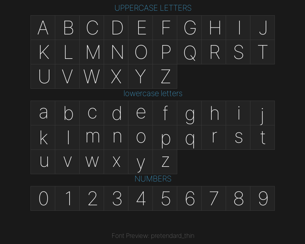pretendard_thinPreview