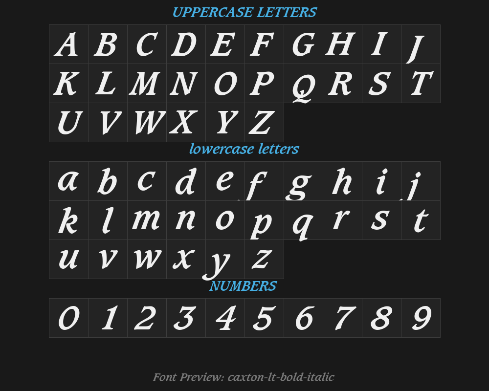 caxton-lt-bold-italicPreview