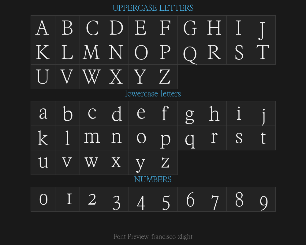 francisco-xlightPreview