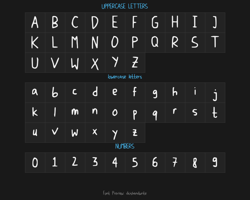 dicishandwritePreview