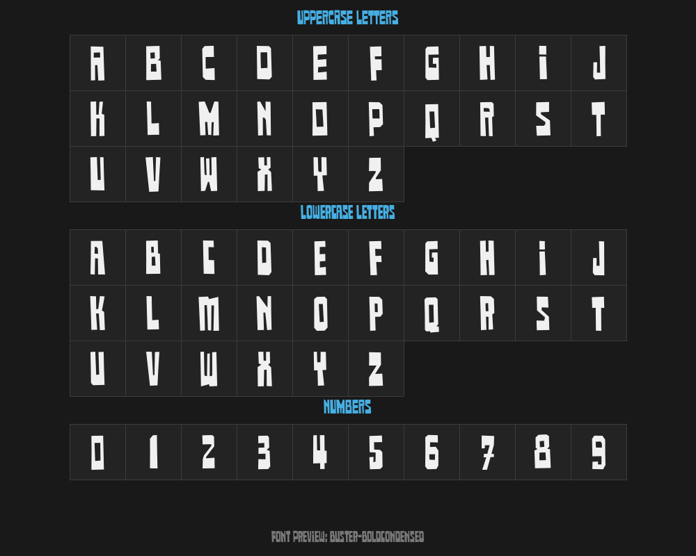 buster-boldcondensedPreview