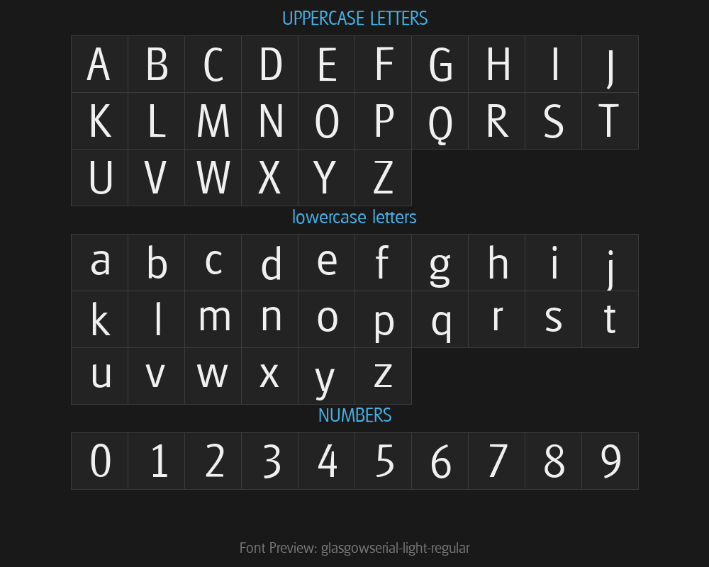 glasgowserial-light-regularPreview