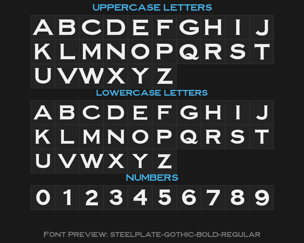 steelplate-gothic-bold-regularPreview
