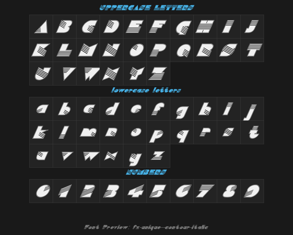fz-unique-11-contour-italicPreview