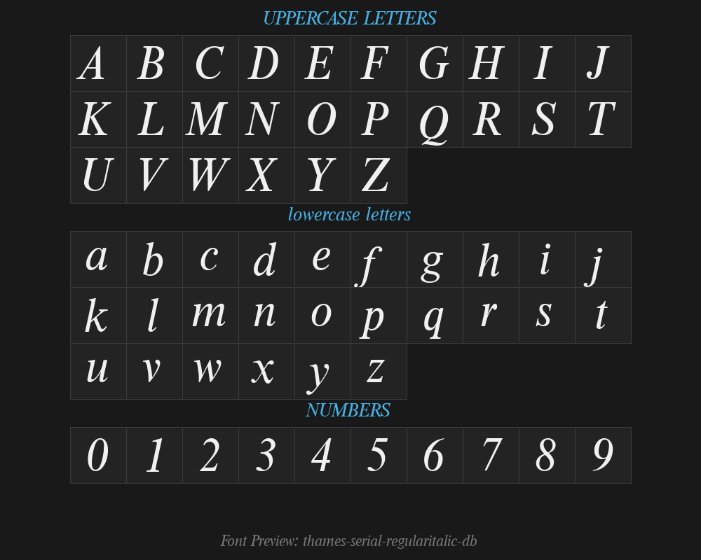 thames-serial-regularitalic-dbPreview
