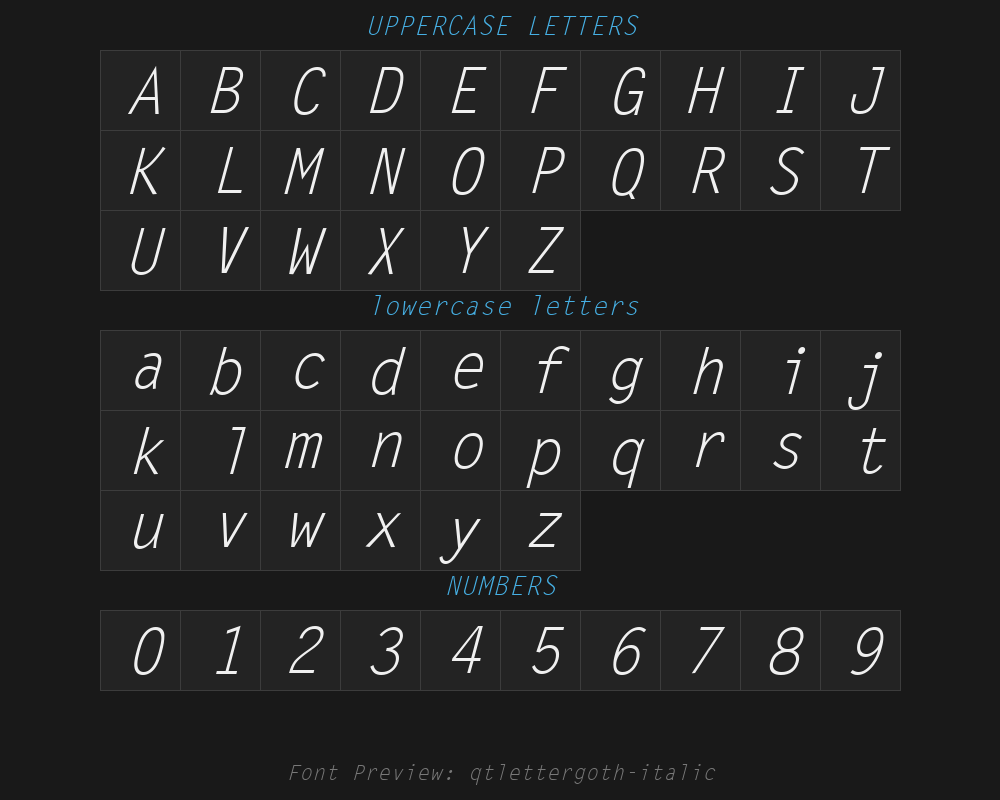 qtlettergoth-italicPreview