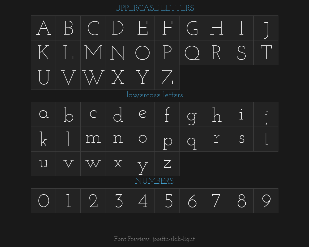 josefin-slab-lightPreview image