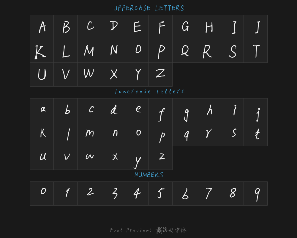 Dai Jinhao fontPreview