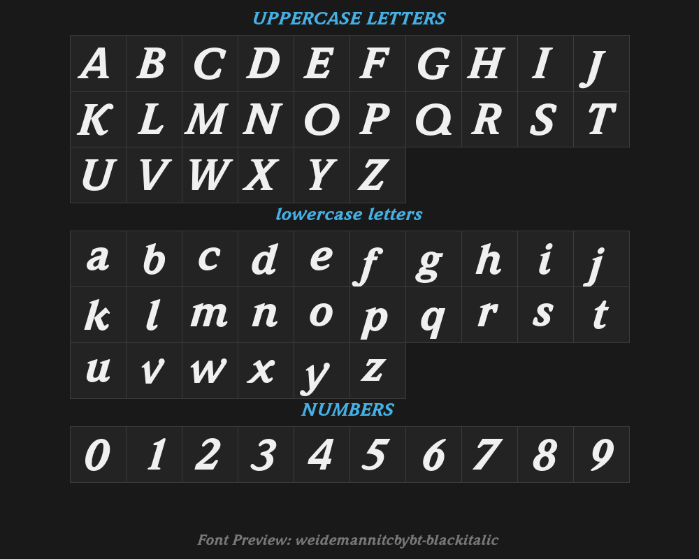 weidemannitcbybt-blackitalicPreview