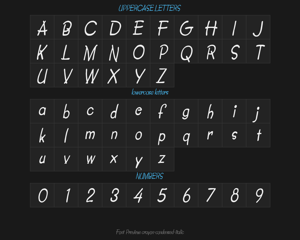 crayon-condensed-italicPreview