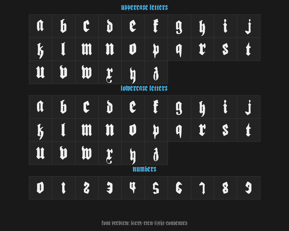 bierg-rten-light-condensedPreview
