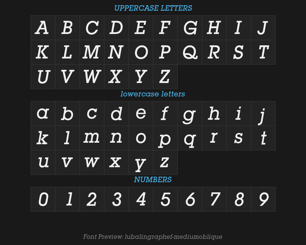 lubalingraphef-mediumobliquePreview