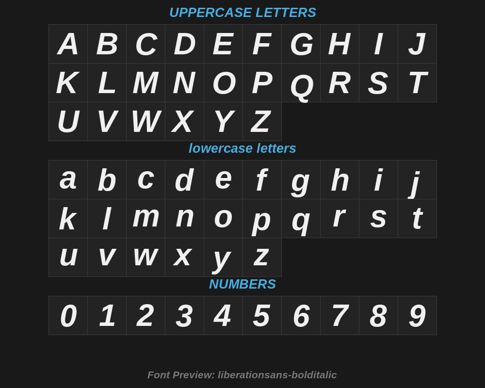liberationsans-bolditalicPreview