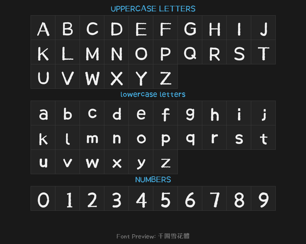 "Qian Tu Xue Hua Ti.ttfPreview
