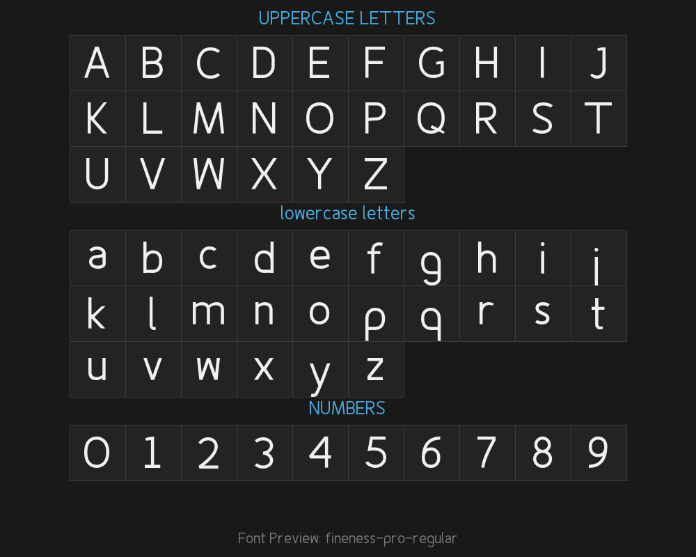 fineness-pro-regularPreview
