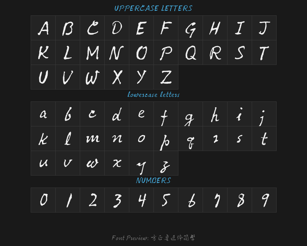 Fangzheng Lu Xunti Simplified and Traditional typePreview