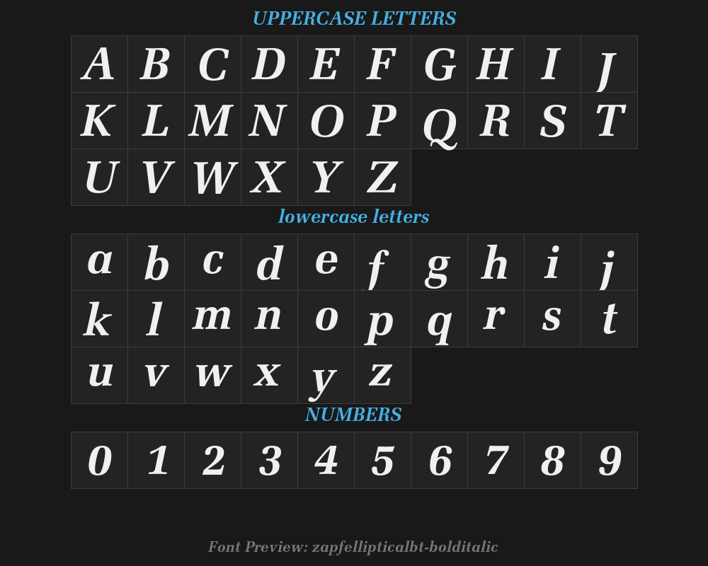 zapfelliptical711bt-bolditalicPreview